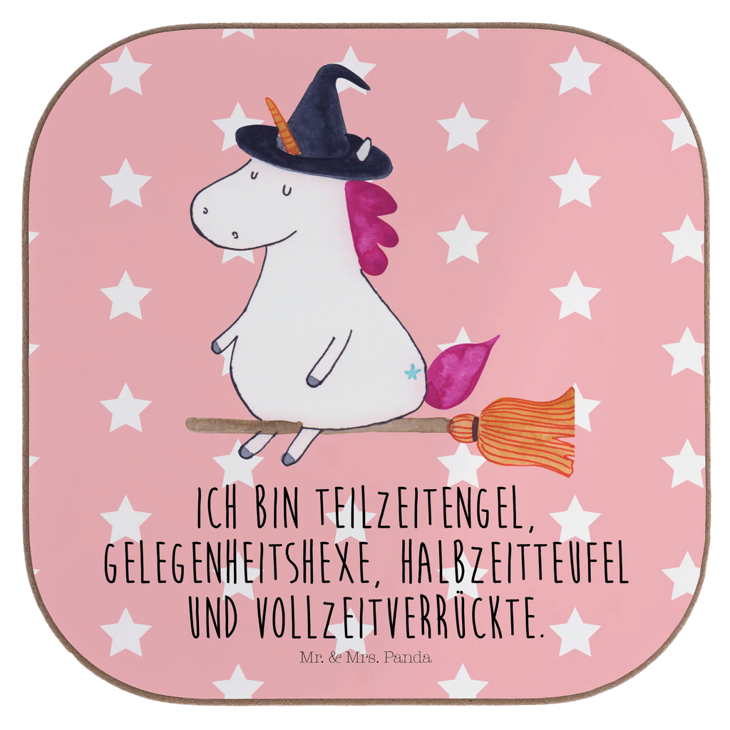 Square coaster unicorn Witch party, presents, Coasters, gift, breakfast, glass coasters, gifts, unicorn, unicorns, angel, bad girl, bitch, devil, Unicorn, mad, witch, wife gift, girlfriend present