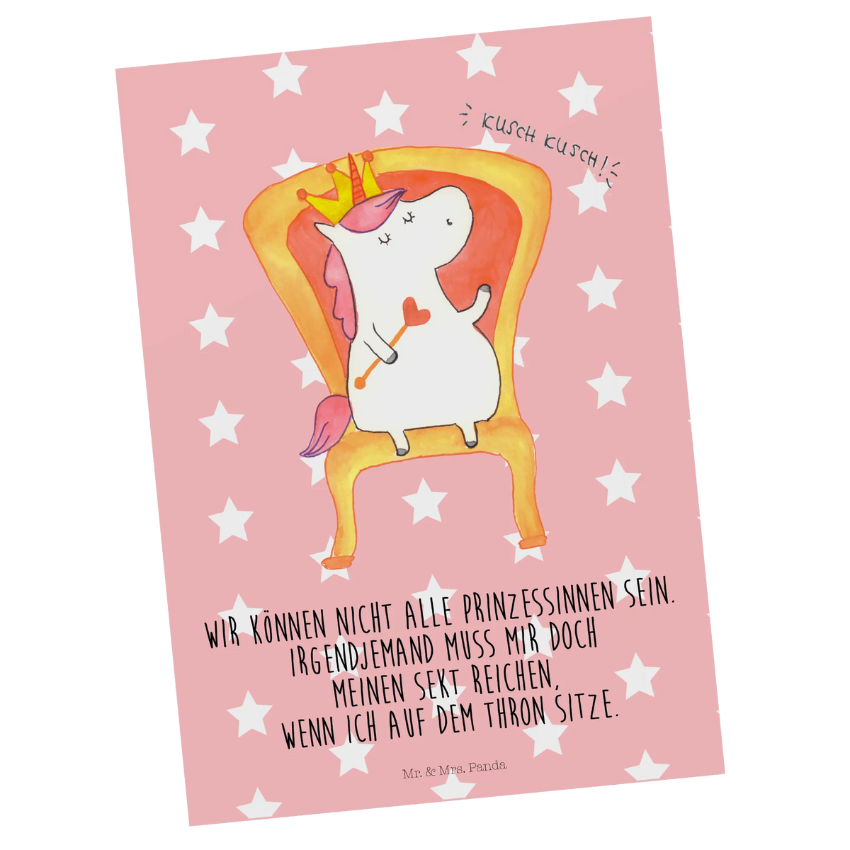 Postcard unicorn king gift, invitation, card, postcards, paper, gift card, letter, invitation card, Postcard, unicorn, unicorns, Emperor, Chancellor, Unicorn, Crown, Ruler, King, Princess, President, friend gift, Prosecco, Present friend