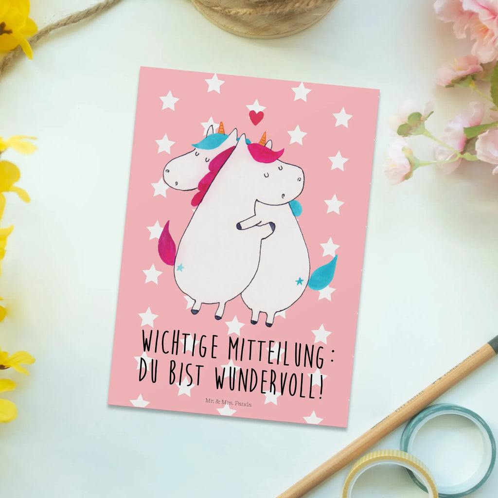 Pocztówka jednorożec Wiadomość kunstkarte, Fotokarte, Grußkarte, spruchkarte, Kunstkarten, Ansichtskarten, Ansichtskarte, Designkarte, Motivkarte, Postkarten, bildkarte, Postkarte, einzelkarte, Einhörner, Unicorn, Einhorn Deko, Einhorn, Valentine, Spruch, Partner, Lustig, Witzig, Valentinstag, Liebe, Ehe, Geschenk