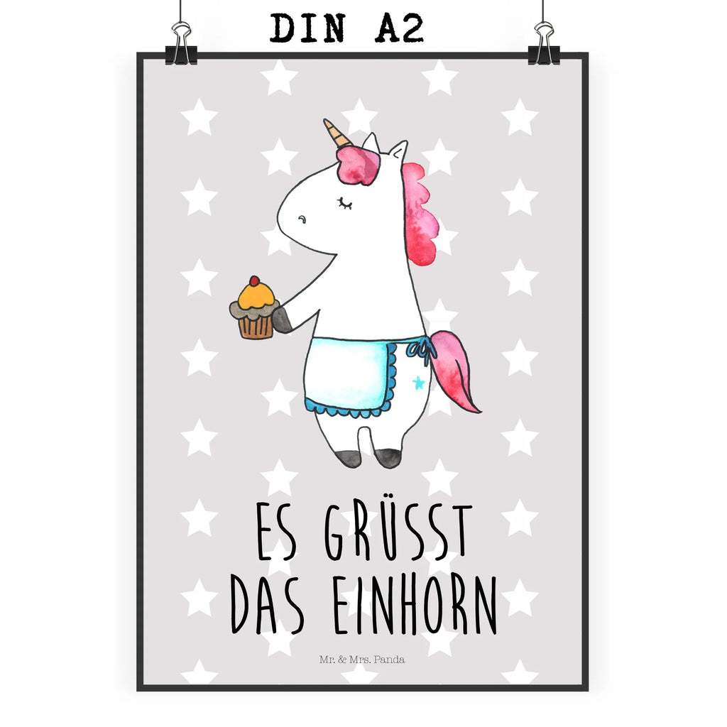 Poster unicorn muffins unicorn, unicorns, cook gift, Birthday, Birthday Greetings, Muffin, Congratulations, Baking, cook present, Unicorn, Cookies, Love Greetings