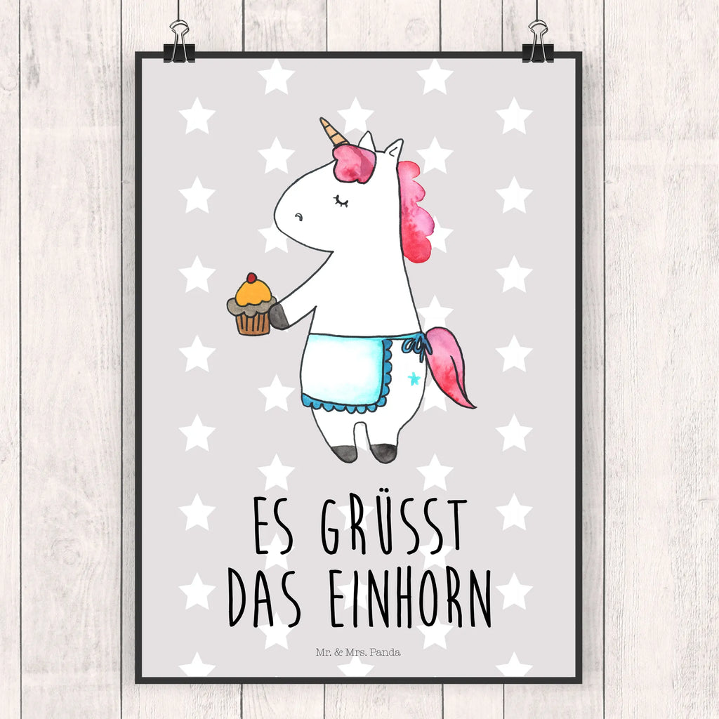Poster unicorn muffins unicorn, unicorns, cook gift, Birthday, Birthday Greetings, Muffin, Congratulations, Baking, cook present, Unicorn, Cookies, Love Greetings