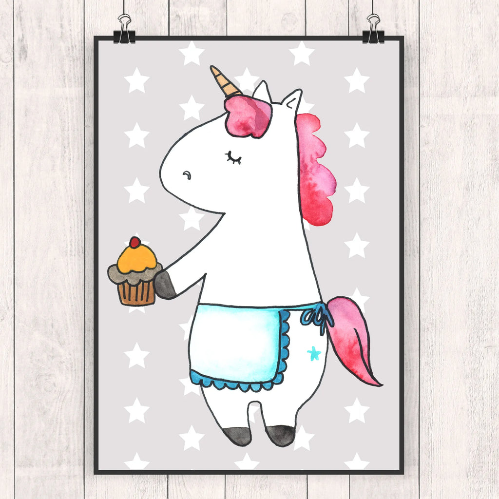 Poster unicorn muffins unicorn, unicorns, cook gift, Birthday, Birthday Greetings, Muffin, Congratulations, Baking, cook present, Unicorn, Cookies, Love Greetings