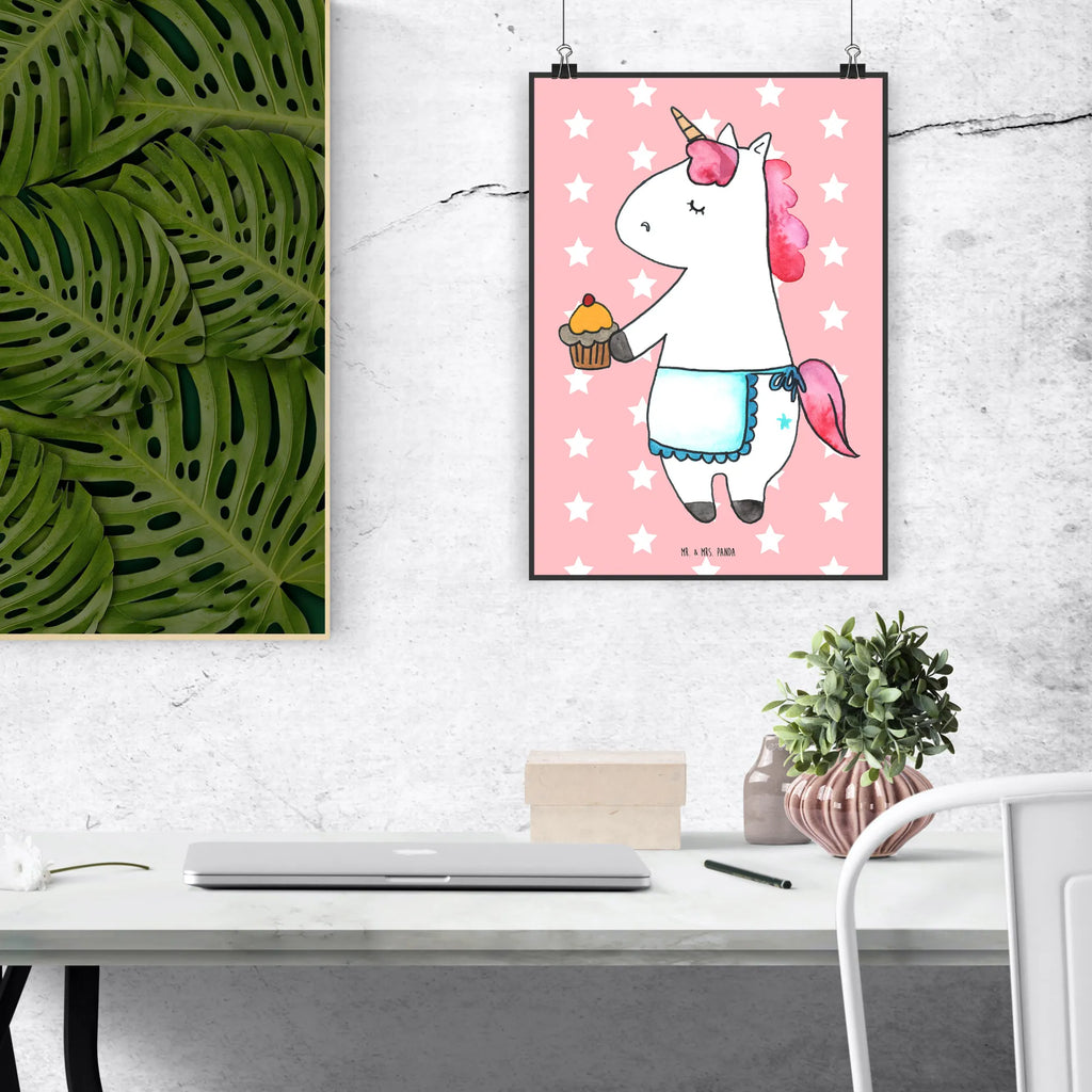 Poster unicorn muffins unicorn, unicorns, cook gift, Birthday, Birthday Greetings, Muffin, Congratulations, Baking, cook present, Unicorn, Cookies, Love Greetings