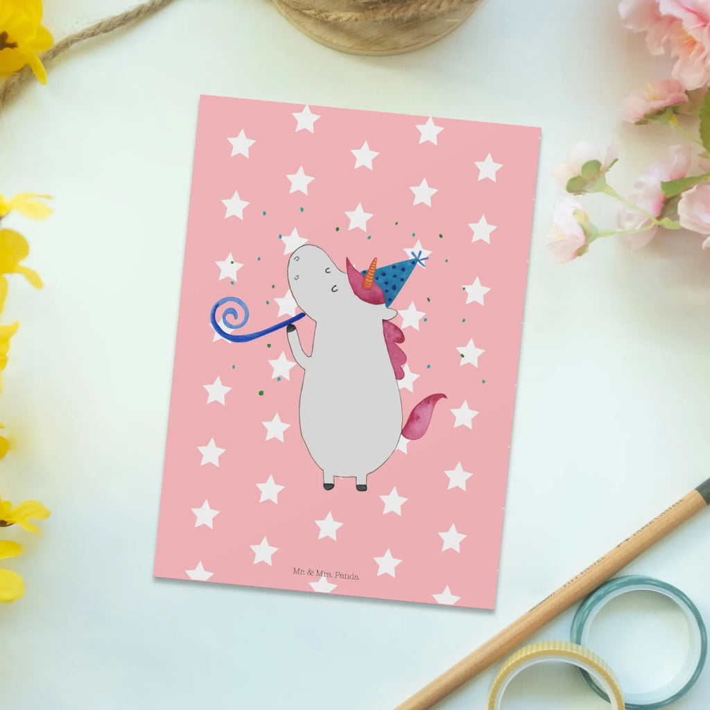 Postcard unicorn party Karte, Postkarte, Geburtstagskarte, Einladungskarten Geburtstag, Einladungskarte, Geschenkkarte, Grußkarte, Dankeskarte, Ansichtskarten, Ansichtskarte, Einladung Geburtstag, Einladung, Einhorn, Einhörner, Einhorn Deko, Unicorn, Feier, Glitzer, Geburtstag, Disco, Club, Party, Alkohol, Konfetti, Fest
