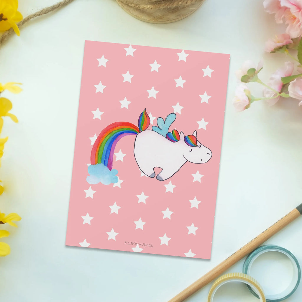 Postcard unicorn Pegasus Postcard, card, gift card, gift, invitation card, invitation, letter, paper, postcards, unicorn, unicorns, rainbow, Unicorn, playing, glitter, growing up, saying fun, reality, unicorn love, pegasus