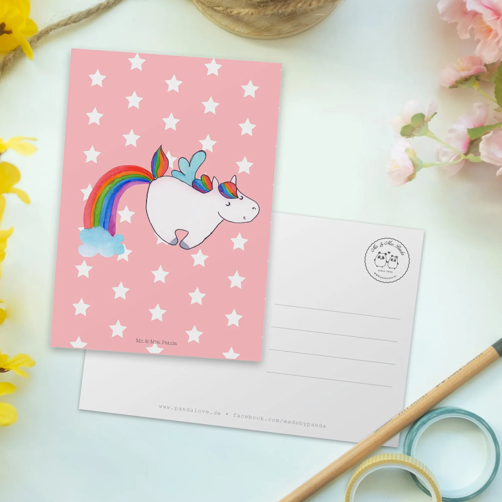 Postcard unicorn Pegasus Postcard, card, gift card, gift, invitation card, invitation, letter, paper, postcards, unicorn, unicorns, rainbow, Unicorn, playing, glitter, growing up, saying fun, reality, unicorn love, pegasus