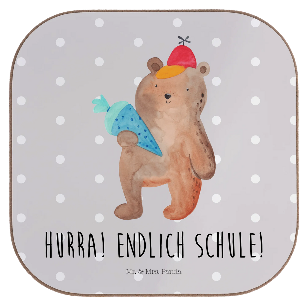 Square coaster bear School cone Untersetzer Gläser, Untersetzer aus Holz, Glasuntersetzer, Getränkeuntersetzer, Untersetzer für Gläser, Bierdeckel, Holzuntersetzer, Untersetzer Design, Tassen Untersetzer, Untersetzer Holz, Untersetzer, Korkuntersetzer, Bär, Teddy, Teddybär, Schultüte, Erster Schultag Geschenk, Einschulung Geschenk, Grundschule, Schule Geschenk, Schulbeginn, Bär Motiv, Schulanfang