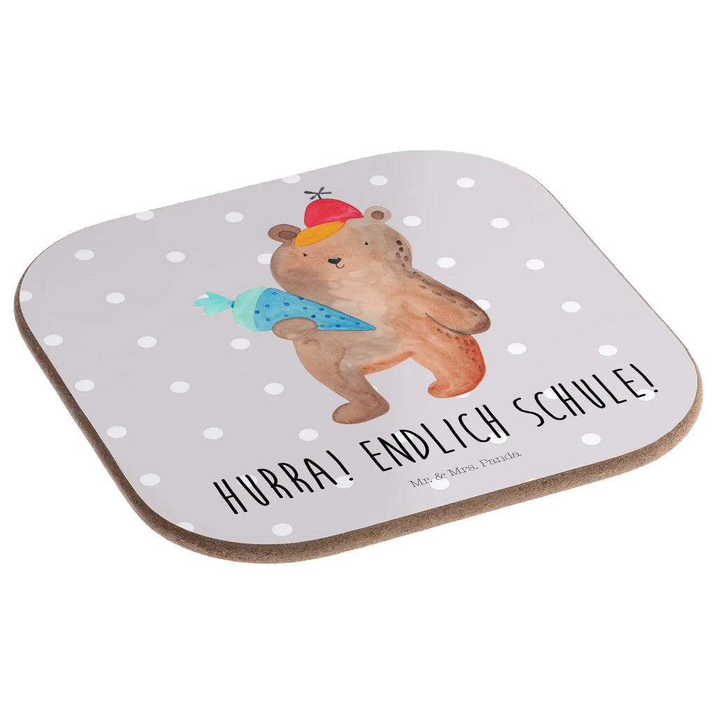Square coaster bear School cone Untersetzer Gläser, Untersetzer aus Holz, Glasuntersetzer, Getränkeuntersetzer, Untersetzer für Gläser, Bierdeckel, Holzuntersetzer, Untersetzer Design, Tassen Untersetzer, Untersetzer Holz, Untersetzer, Korkuntersetzer, Bär, Teddy, Teddybär, Schultüte, Erster Schultag Geschenk, Einschulung Geschenk, Grundschule, Schule Geschenk, Schulbeginn, Bär Motiv, Schulanfang