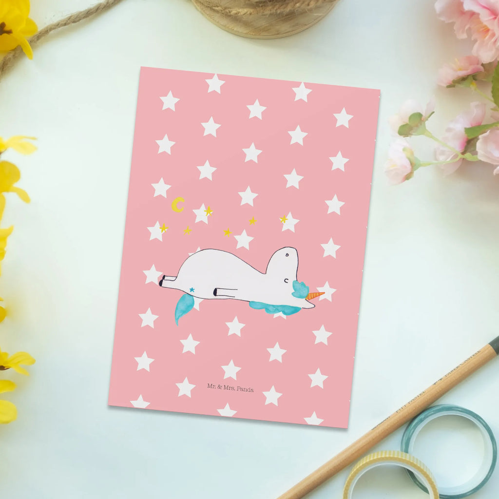 Postcard unicorn starry sky Designkarte, Ansichtskarten, spruchkarte, bildkarte, Postkarten, Kunstkarten, Motivkarte, Postkarte, Fotokarte, einzelkarte, Grußkarte, kunstkarte, Ansichtskarte, Unicorn, Einhorn, Einhörner, Einhorn Deko, Verrückt, Dachschaden, Sterne, Sternenhimmel