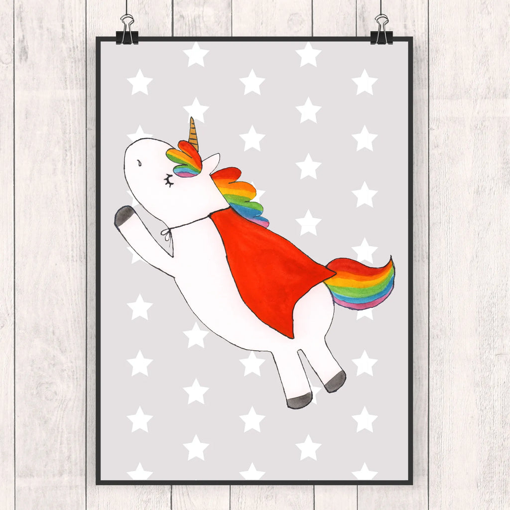 Plakat Jednorożec Super Plakat, Poster, drucke, grafikposter, Posterdruck, Bild für Wand, wanddeko, Deko Bild, kunstdruck poster, Wanddeko Bild, kunst für die wand, wanddruck, wandkunst, Wandposter, Wandschmuck, Bild, Wanddekoration, Mr. & Mrs. Panda Poster, Designposter, kunstposter, Kunstdruck, Wandbild, Einhorn Deko, Einhörner, Einhorn, Unicorn, Geschenk, Traummann, Mädchen, Girl, Freundin, Superheld, Held
