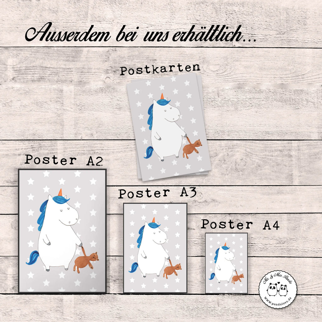 Plakat Jednorożec Miś wanddeko, Plakat, Poster, Designposter, Mr. & Mrs. Panda Poster, wanddruck, Wandbild, Deko Bild, drucke, Wanddekoration, Wandposter, Posterdruck, wandkunst, Bild, Kunstdruck, kunst für die wand, kunstdruck poster, Bild für Wand, grafikposter, Wandschmuck, Wanddeko Bild, kunstposter, Einhorn Deko, Einhörner, Einhorn, Unicorn, Single, Bett, schlafen, Freundin, Singleleben, Träumen, Gute Nacht