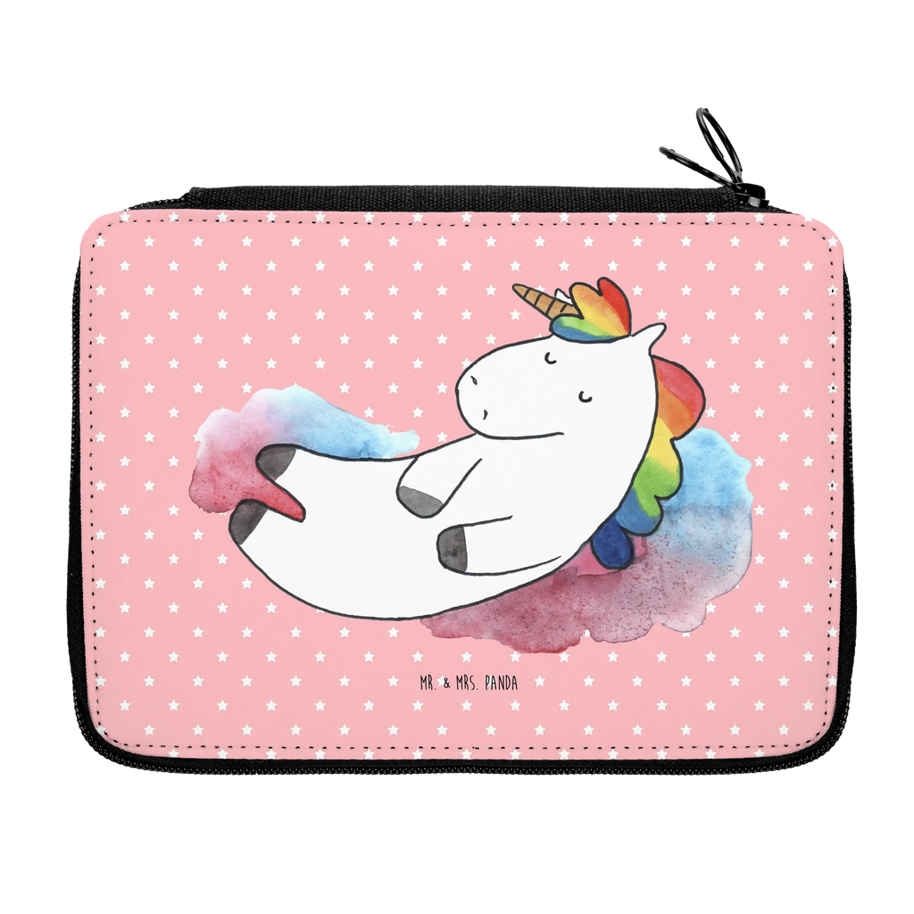 Leather folder unicorn cloud 7 pencil case, pupil, pencil bag, child, primary school, gift, enrolment, school, pen roll, motif, unicorn, unicorns, witty, smile, Funny, people, Unicorn, in love, faith, reality