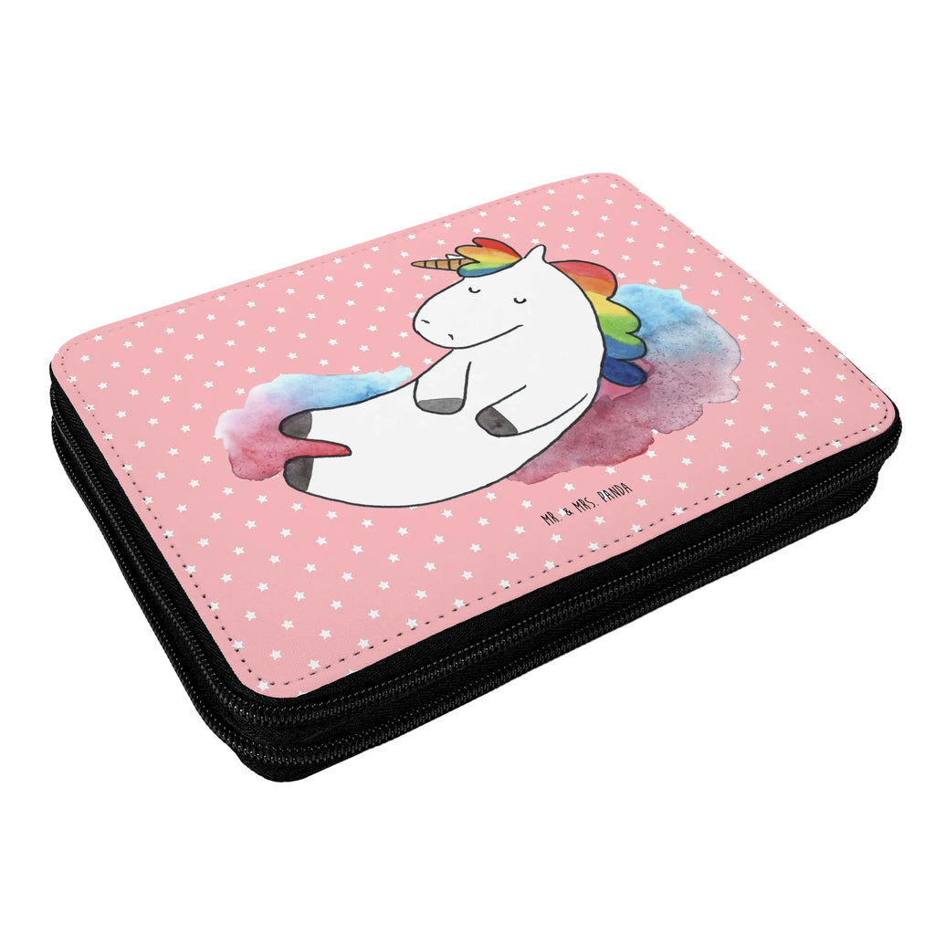 Leather folder unicorn cloud 7 pencil case, pupil, pencil bag, child, primary school, gift, enrolment, school, pen roll, motif, unicorn, unicorns, witty, smile, Funny, people, Unicorn, in love, faith, reality
