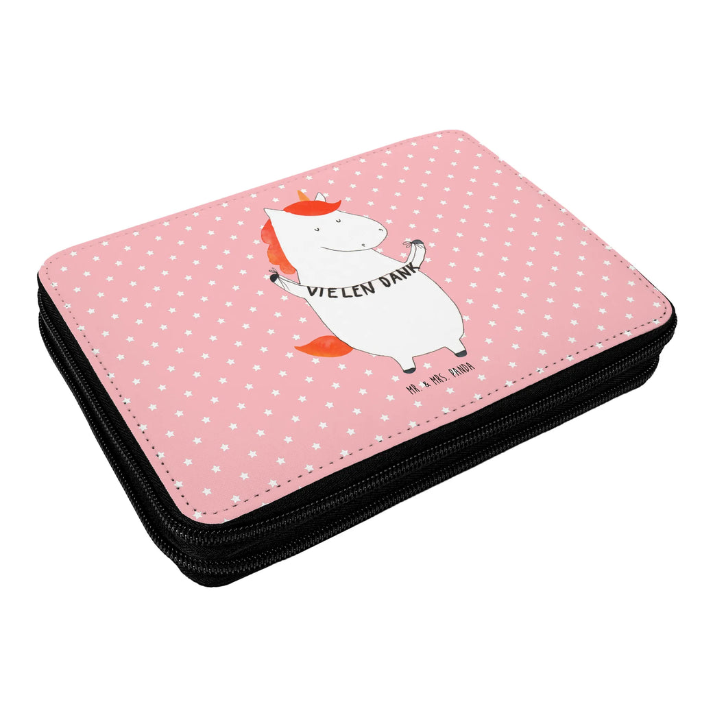 Leather folder unicorn Thank you very much gift, pencil bag, school, pencil case, pupil, enrolment, motif, child, pen roll, primary school, unicorn, unicorns, thank you, Thank you present, thanks, thank you gift, thanksgiving
