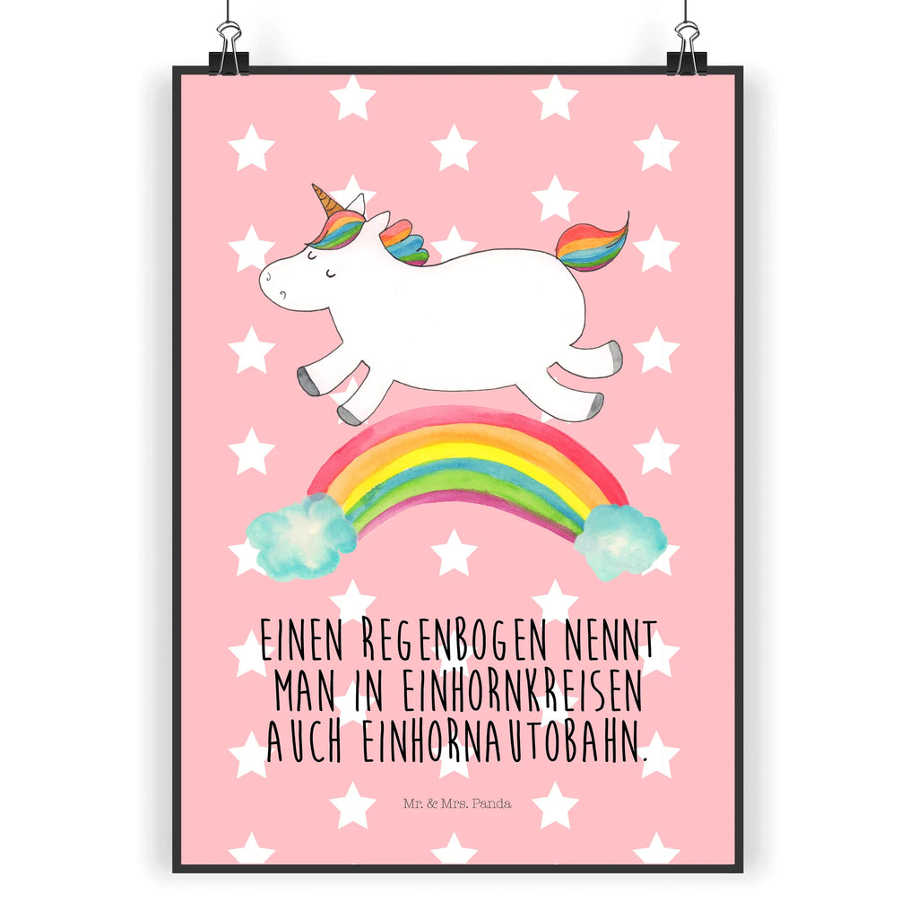 Poster Einhorn Regenbogen Wandposter, Kunstdruck, Posterdruck, wanddeko, Deko Bild, drucke, Poster, grafikposter, kunstdruck poster, Designposter, Wandschmuck, kunstposter, Wanddekoration, Bild für Wand, Bild, Plakat, kunst für die wand, Wandbild, wanddruck, Wanddeko Bild, Mr. & Mrs. Panda Poster, wandkunst, Einhorn Deko, Einhörner, Unicorn, Einhorn, Glitzer, Einhornpower, Erwachsenwerden, Regenbogen, Einhornautobahn