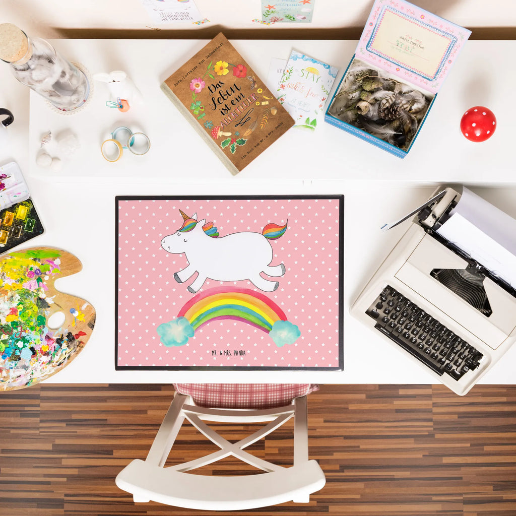 Desk pad unicorn rainbow girl, children, desk, underlay, office, Desk pad, unicorn, unicorns, expressway, unicorn car, glitter, gift, unicorn love, unicornpower, birthday present, rainbow, unicorn highway, Unicorn