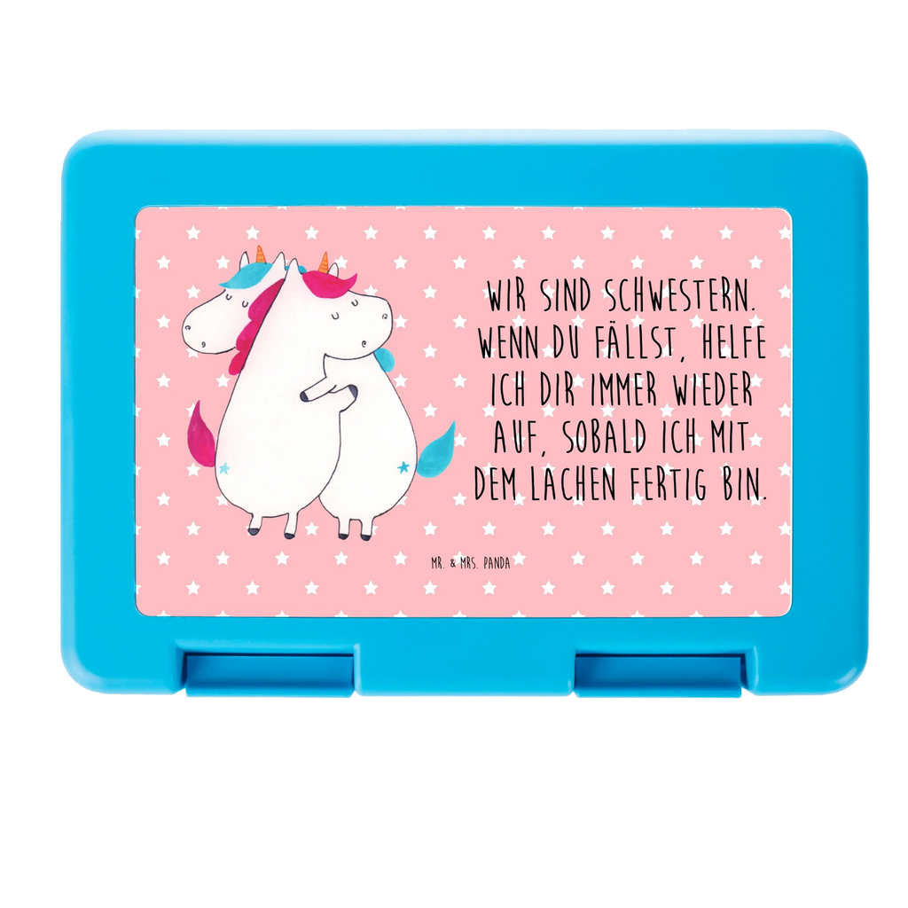 Pudełko na kanapki Jednorożce Przytulanie Brotbox, Snackbox, Lunch box, Butterbrotdose, Brotzeitbox, Einhorn, Einhörner, Einhorn Deko, Unicorn, Freundinnen, Freundin, BFF, Schwester, Schwestern, Familie, Geschwister, Sister, Liebe