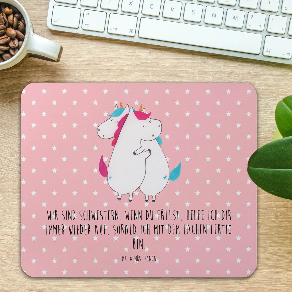 Mouse mat unicorns Embrace Gift, fun, saying, Office, Mouse Pad, mousepad, Mouse, Motif, Print, PC, Pad, Work, Study, Student, unicorn, unicorns, Girlfriends, Siblings, Unicorn, Unicorns, Love, Sister, Sisters, BFF, Family
