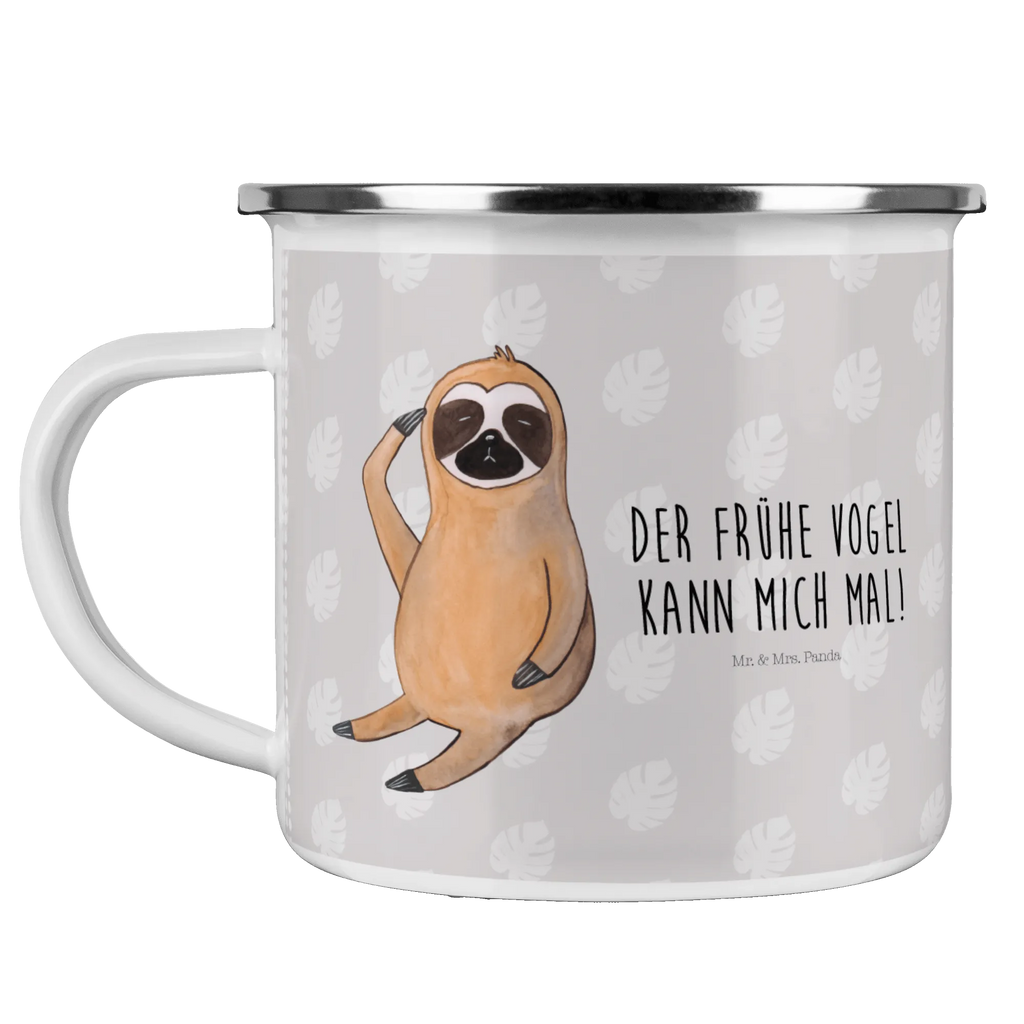 Enamel camping mug sloth Bird camp coffee mug, outdoor cup, tin coffee cup, bushcraft mug, campfire mug, camping metal cup, travel mug, hiking mug, stainless steel drinking cup, metal cup, camping mug, lightweight camping mug, backpacking mug, enamel drinking mug, camper mug, adventure mug, enamel camping cup, enamel mug, steel mug for camping, metal camping mug, Sloth, sloth, trend animal, lazy, early bird, the early bird, early riser, morning grumbler, favourite animal