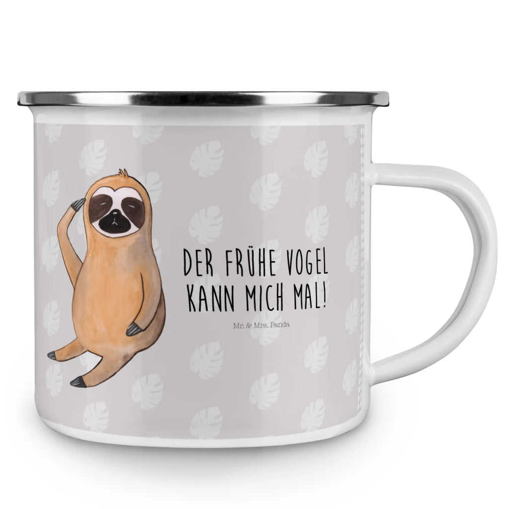Enamel camping mug sloth Bird camp coffee mug, outdoor cup, tin coffee cup, bushcraft mug, campfire mug, camping metal cup, travel mug, hiking mug, stainless steel drinking cup, metal cup, camping mug, lightweight camping mug, backpacking mug, enamel drinking mug, camper mug, adventure mug, enamel camping cup, enamel mug, steel mug for camping, metal camping mug, Sloth, sloth, trend animal, lazy, early bird, the early bird, early riser, morning grumbler, favourite animal