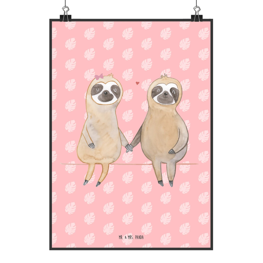 Poster sloth pair Bild, Posterdruck, Wanddeko Bild, kunst für die wand, Wandschmuck, Wandposter, Designposter, kunstposter, wanddeko, Kunstdruck, Plakat, grafikposter, wanddruck, Wandbild, Wanddekoration, Mr. & Mrs. Panda Poster, Deko Bild, kunstdruck poster, wandkunst, Poster, Bild für Wand, drucke, Faultier Deko, Faultier Geschenk, Faultier, Verlobt, Pärchen, Relaxen, Faultierliebe, Langsamkeit, Verliebt, Gemeinsam, Liebespaar, Faultiere, Faultierpärchen, Beziehung, faul, Liebe, Lieblingstier