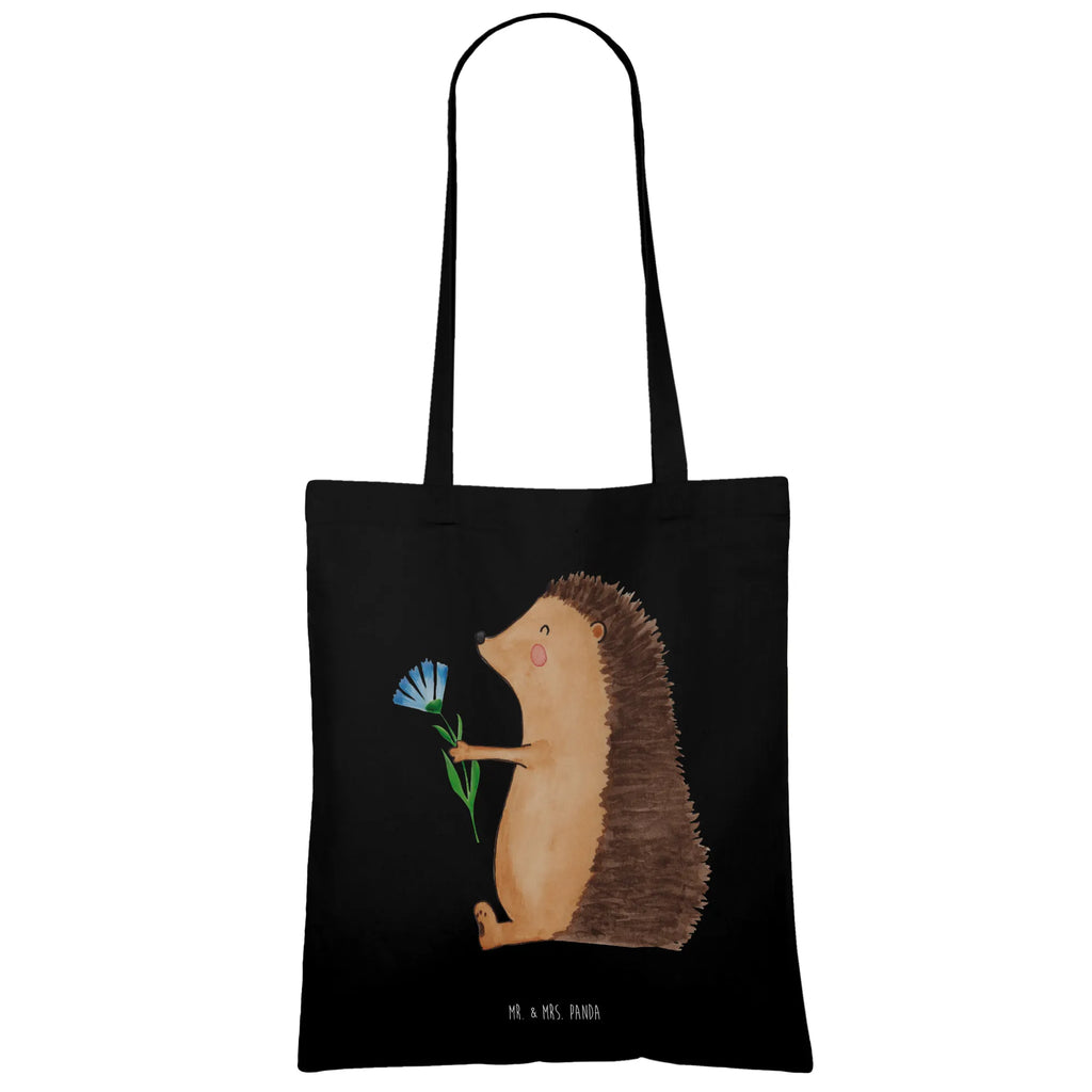 Tote bag Hedgehog Flower Laptoptasche, Beutel, Strandtasche, Shopper, Schultertasche, Jutetasche, Einkaufstasche, Umhängetasche, Stofftasche, Einkaufstüte, Badetasche, Jutebeutel, Tasche, Tragetasche, Stoffbeutel, Beuteltasche, Tiermotive, Gute Laune, lustige Sprüche, Tiere, Krankheit, Genesungswünsche, Besuch, krank, Krankenhaus, Gute Besserung, Igel
