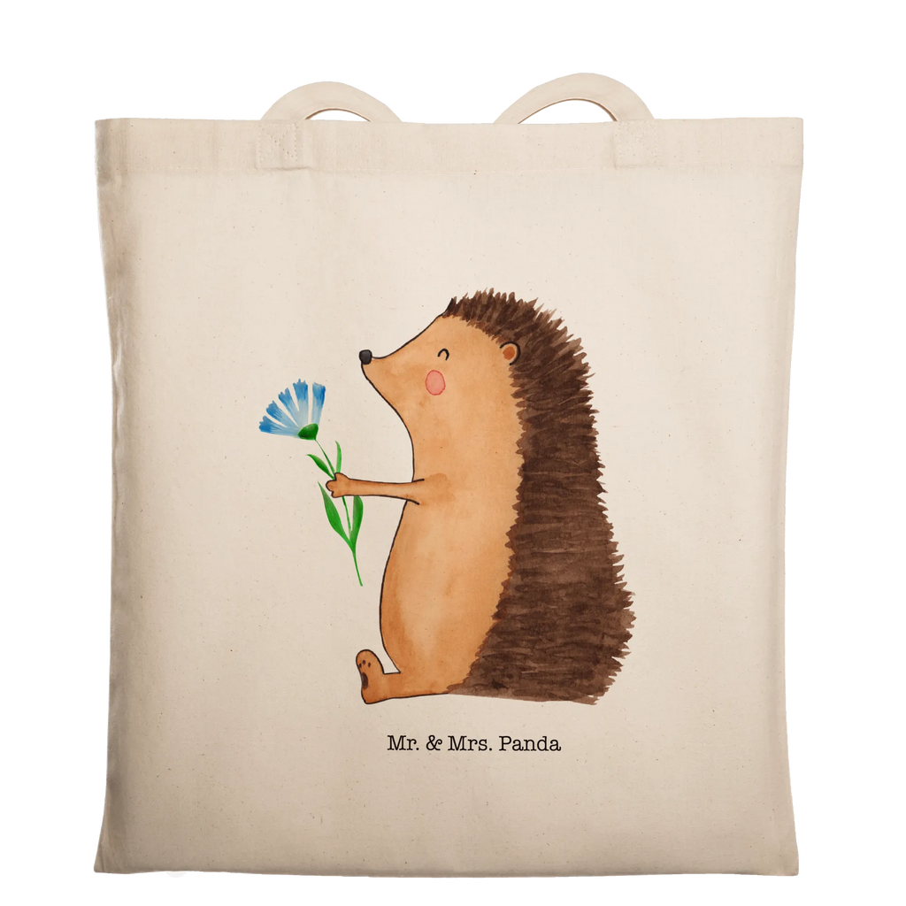 Tote bag Hedgehog Flower Laptoptasche, Beutel, Strandtasche, Shopper, Schultertasche, Jutetasche, Einkaufstasche, Umhängetasche, Stofftasche, Einkaufstüte, Badetasche, Jutebeutel, Tasche, Tragetasche, Stoffbeutel, Beuteltasche, Tiermotive, Gute Laune, lustige Sprüche, Tiere, Krankheit, Genesungswünsche, Besuch, krank, Krankenhaus, Gute Besserung, Igel