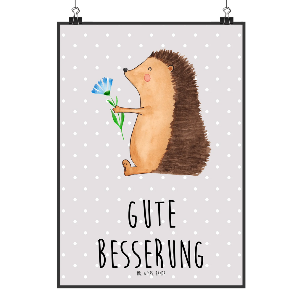 Poster Igel Blumen Designposter, Mr. & Mrs. Panda Poster, Kinderposter, Kunstdruck, Raumdekoration, Wanddeko Bild, Handgemaltes Poster, Wanddekoration, Poster, Wandposter, Küchenposter, Bild, Posterdruck, Wanddeko, Tiermotive, Gute Laune, lustige Sprüche, Tiere, Krankheit, Genesungswünsche, Igel, Krankenhaus, krank, Besuch, Gute Besserung