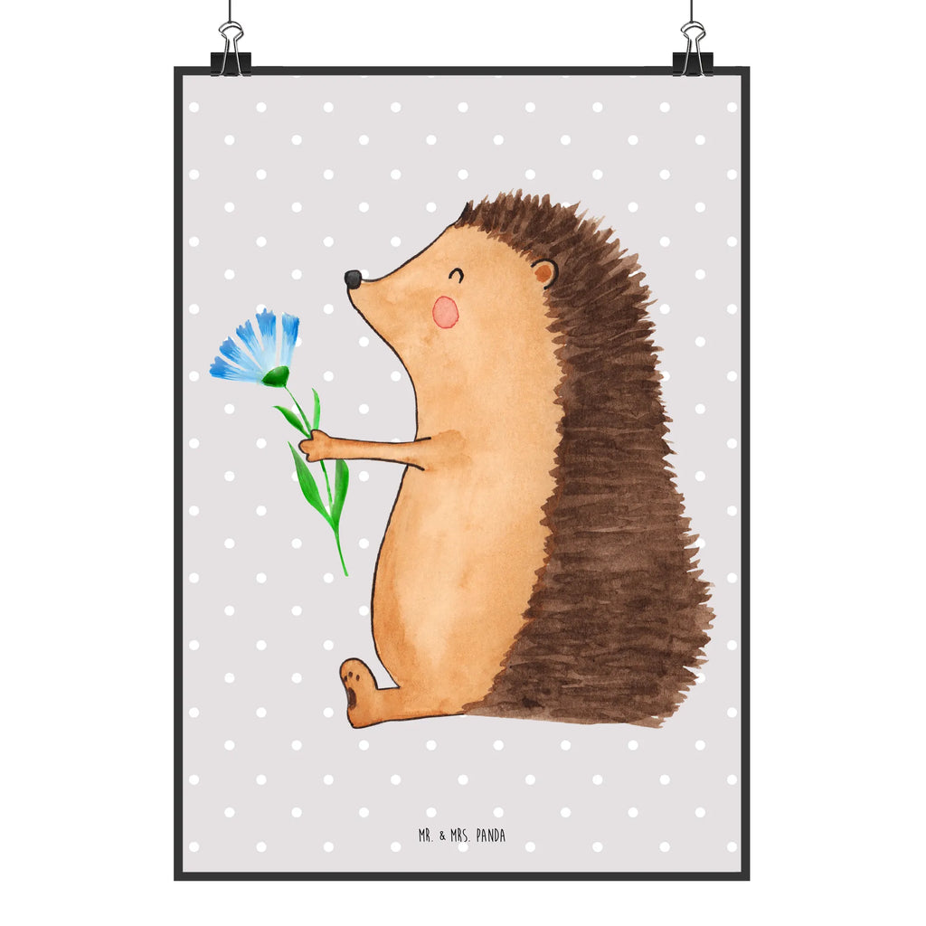 Poster Igel Blumen Designposter, Mr. & Mrs. Panda Poster, Kinderposter, Kunstdruck, Raumdekoration, Wanddeko Bild, Handgemaltes Poster, Wanddekoration, Poster, Wandposter, Küchenposter, Bild, Posterdruck, Wanddeko, Tiermotive, Gute Laune, lustige Sprüche, Tiere, Krankheit, Genesungswünsche, Igel, Krankenhaus, krank, Besuch, Gute Besserung