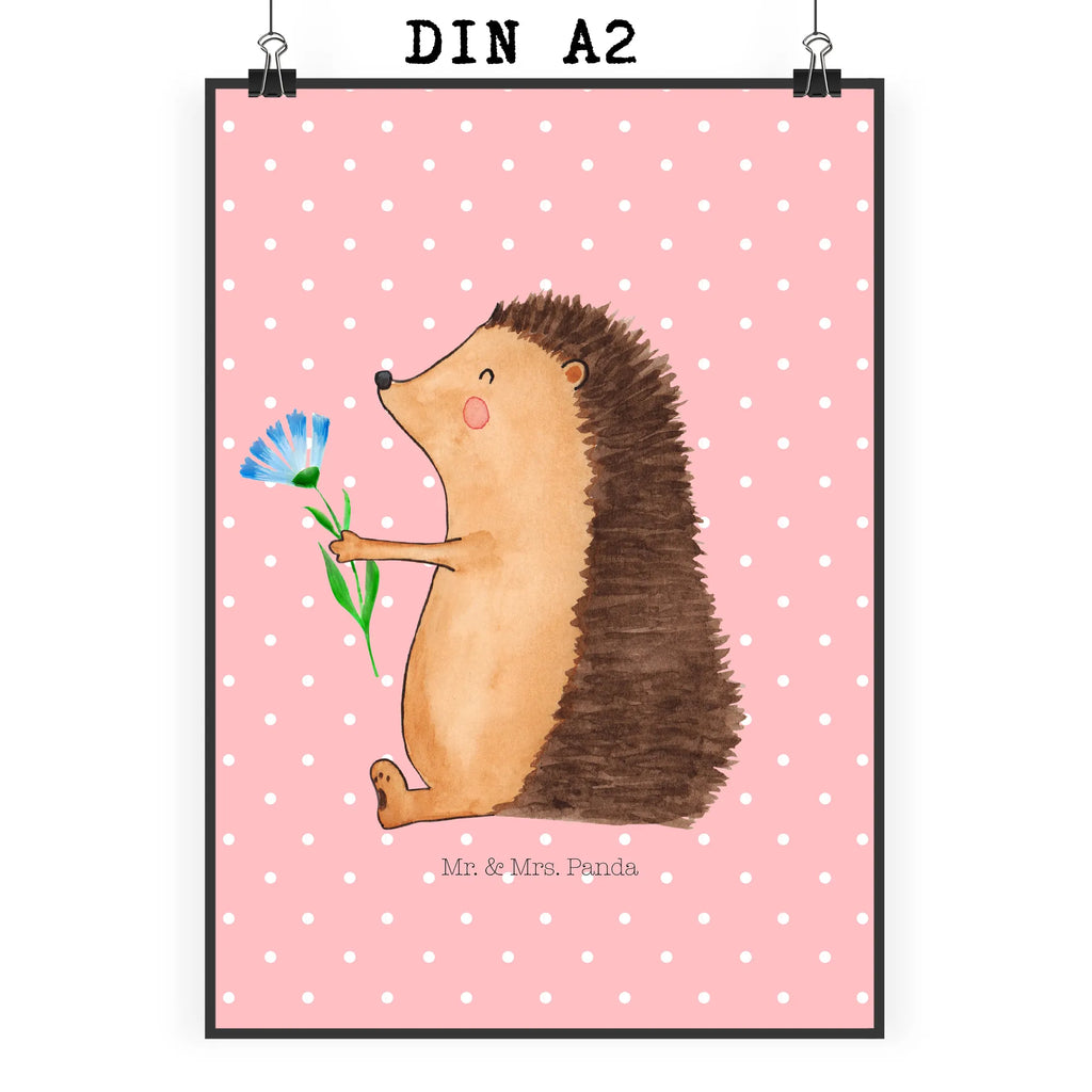 Poster Igel Blumen Designposter, Mr. & Mrs. Panda Poster, Kinderposter, Kunstdruck, Raumdekoration, Wanddeko Bild, Handgemaltes Poster, Wanddekoration, Poster, Wandposter, Küchenposter, Bild, Posterdruck, Wanddeko, Tiermotive, Gute Laune, lustige Sprüche, Tiere, Krankheit, Genesungswünsche, Igel, Krankenhaus, krank, Besuch, Gute Besserung