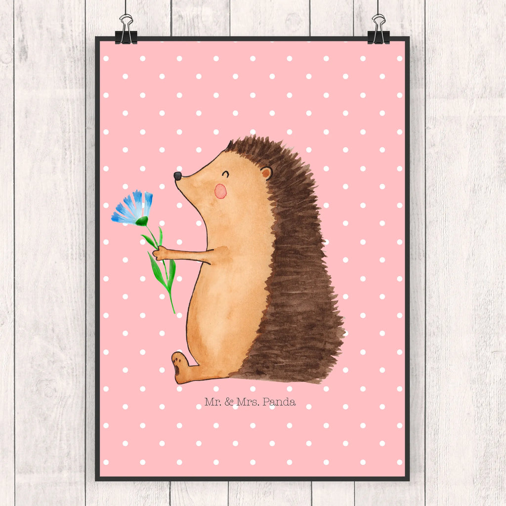 Poster Igel Blumen Designposter, Mr. & Mrs. Panda Poster, Kinderposter, Kunstdruck, Raumdekoration, Wanddeko Bild, Handgemaltes Poster, Wanddekoration, Poster, Wandposter, Küchenposter, Bild, Posterdruck, Wanddeko, Tiermotive, Gute Laune, lustige Sprüche, Tiere, Krankheit, Genesungswünsche, Igel, Krankenhaus, krank, Besuch, Gute Besserung