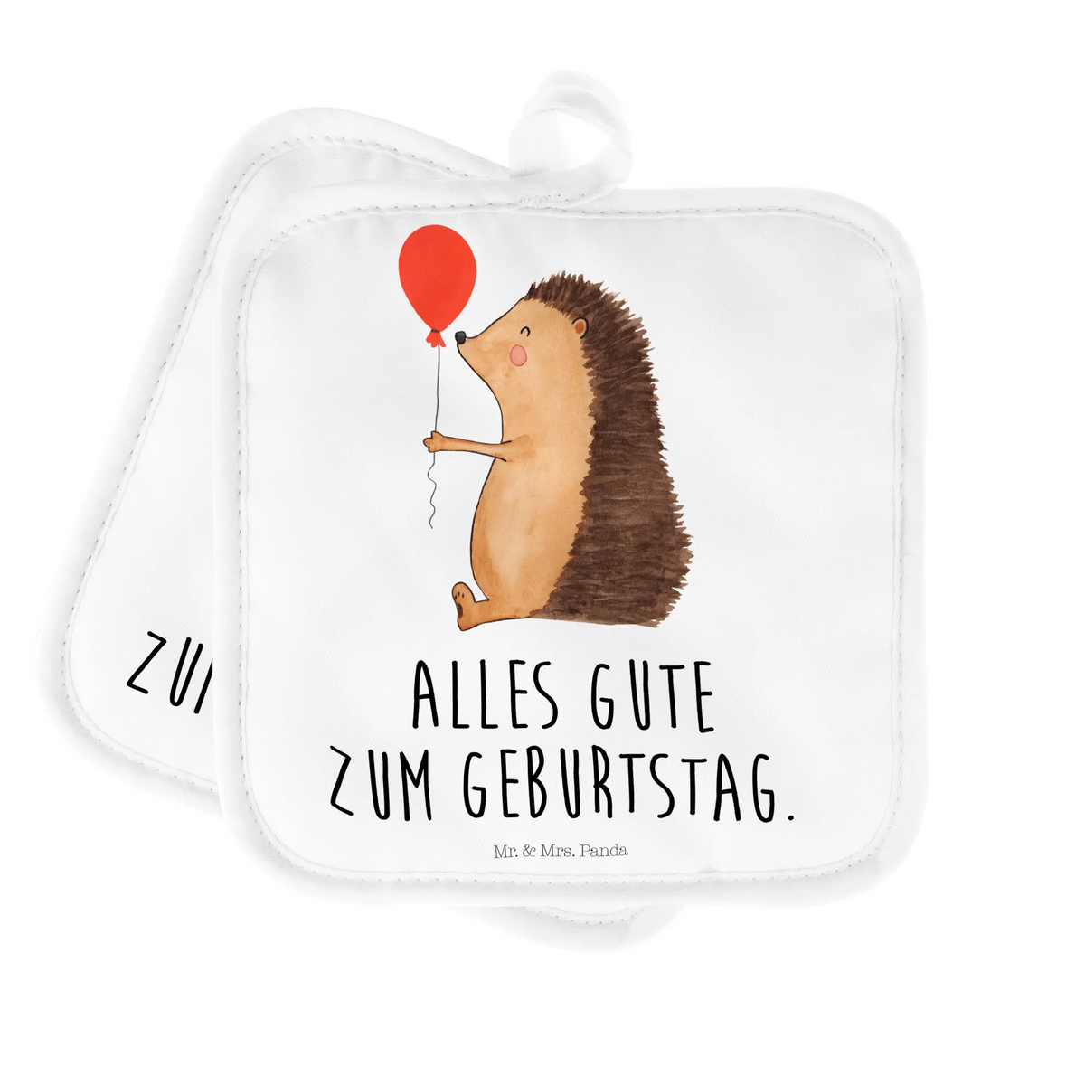 2er Set Topflappen  Igel Luftballon topfhalter, Topfuntersetzer, Topflappen im Doppelpack, Topflappen 2er Set, Topflappen Set, Zwei Topflappen, Topflappenset, 2er Set Topflappen, Doppel Topflappen, Ofenlappen, Kochlappen, Topflappen, Lustige Sprüche, Tiere, Tiermotive, Gute Laune, Igel, Ballon, Happy Birthday, Herzlichen Glückwunsch, Geburtstag, Geburtstagskind, Glückwunsch