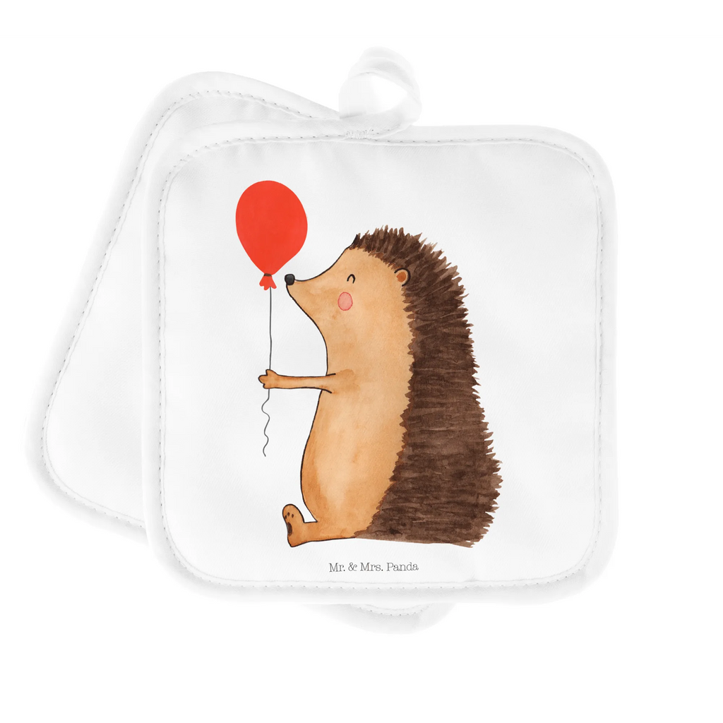 2er Set Topflappen  Igel Luftballon Topfhandschuhe, Topfuntersetzer, Topflappen, Topflappen 2er Set, topfhalter, Topflappenset, Topflappen Set, 2er Set Topflappen, Lustige Sprüche, Tiere, Tiermotive, Gute Laune, Ballon, Igel, Geburtstag, Herzlichen Glückwunsch, Geburtstagskind, Happy Birthday, Glückwunsch