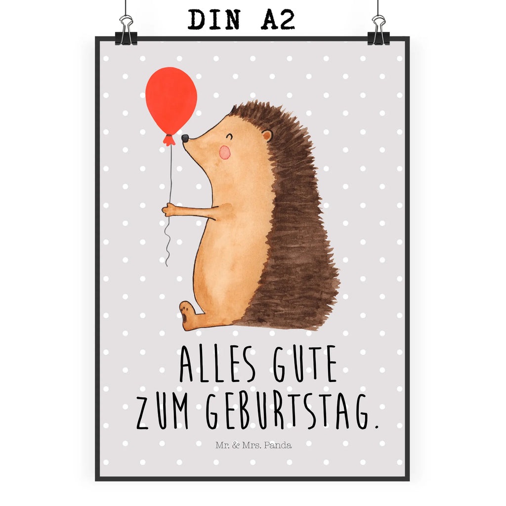 Poster Igel Luftballon kunstdruck poster, wandkunst, kunstposter, grafikposter, Plakat, Posterdruck, wanddeko, Wandschmuck, Mr. & Mrs. Panda Poster, Wandbild, Bild, Wanddeko Bild, Designposter, Poster, Wandposter, Bild für Wand, Deko Bild, drucke, Wanddekoration, Kunstdruck, wanddruck, kunst für die wand, Gute Laune, Tiermotive, Tiere, Lustige Sprüche, Happy Birthday, Geburtstagskind, Geburtstag, Igel, Glückwunsch, Ballon, Herzlichen Glückwunsch