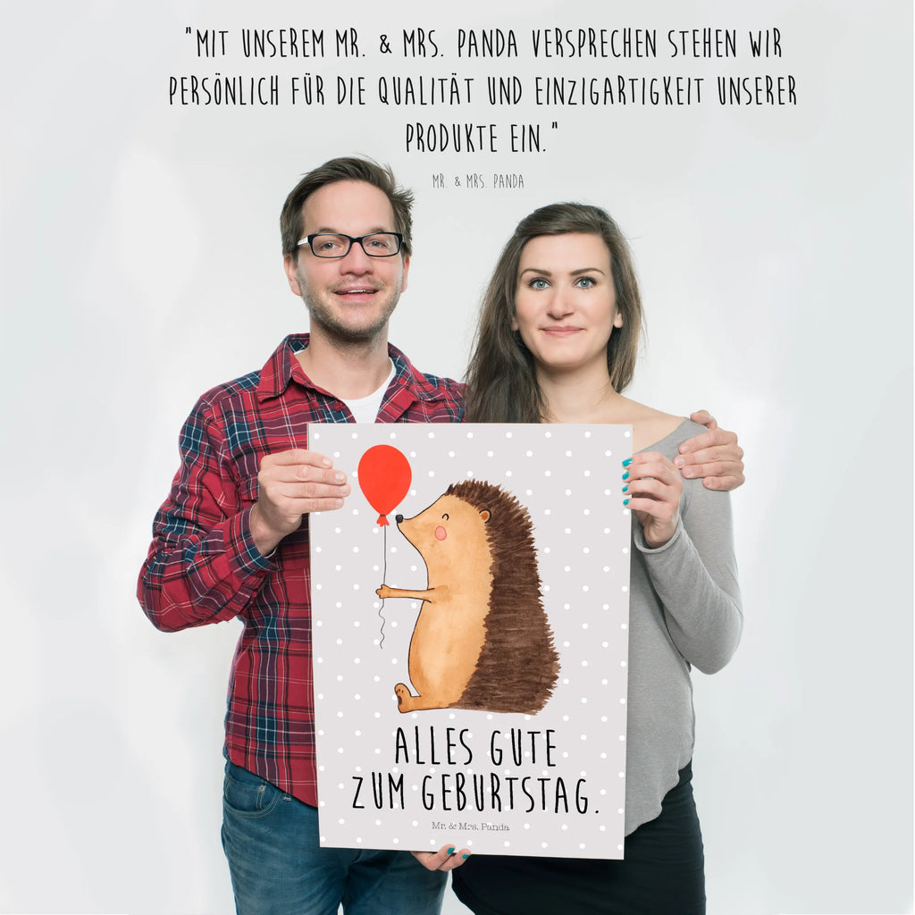 Poster Igel Luftballon kunstdruck poster, wandkunst, kunstposter, grafikposter, Plakat, Posterdruck, wanddeko, Wandschmuck, Mr. & Mrs. Panda Poster, Wandbild, Bild, Wanddeko Bild, Designposter, Poster, Wandposter, Bild für Wand, Deko Bild, drucke, Wanddekoration, Kunstdruck, wanddruck, kunst für die wand, Gute Laune, Tiermotive, Tiere, Lustige Sprüche, Happy Birthday, Geburtstagskind, Geburtstag, Igel, Glückwunsch, Ballon, Herzlichen Glückwunsch