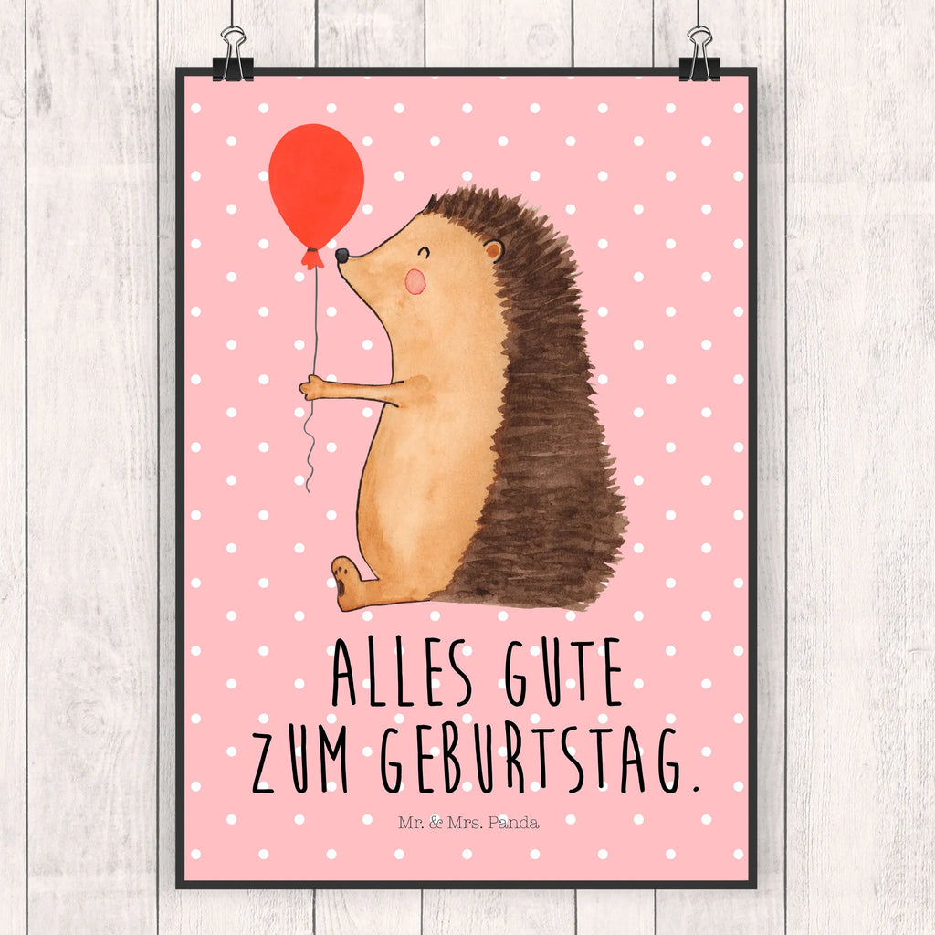 Poster Igel Luftballon kunstdruck poster, wandkunst, kunstposter, grafikposter, Plakat, Posterdruck, wanddeko, Wandschmuck, Mr. & Mrs. Panda Poster, Wandbild, Bild, Wanddeko Bild, Designposter, Poster, Wandposter, Bild für Wand, Deko Bild, drucke, Wanddekoration, Kunstdruck, wanddruck, kunst für die wand, Gute Laune, Tiermotive, Tiere, Lustige Sprüche, Happy Birthday, Geburtstagskind, Geburtstag, Igel, Glückwunsch, Ballon, Herzlichen Glückwunsch