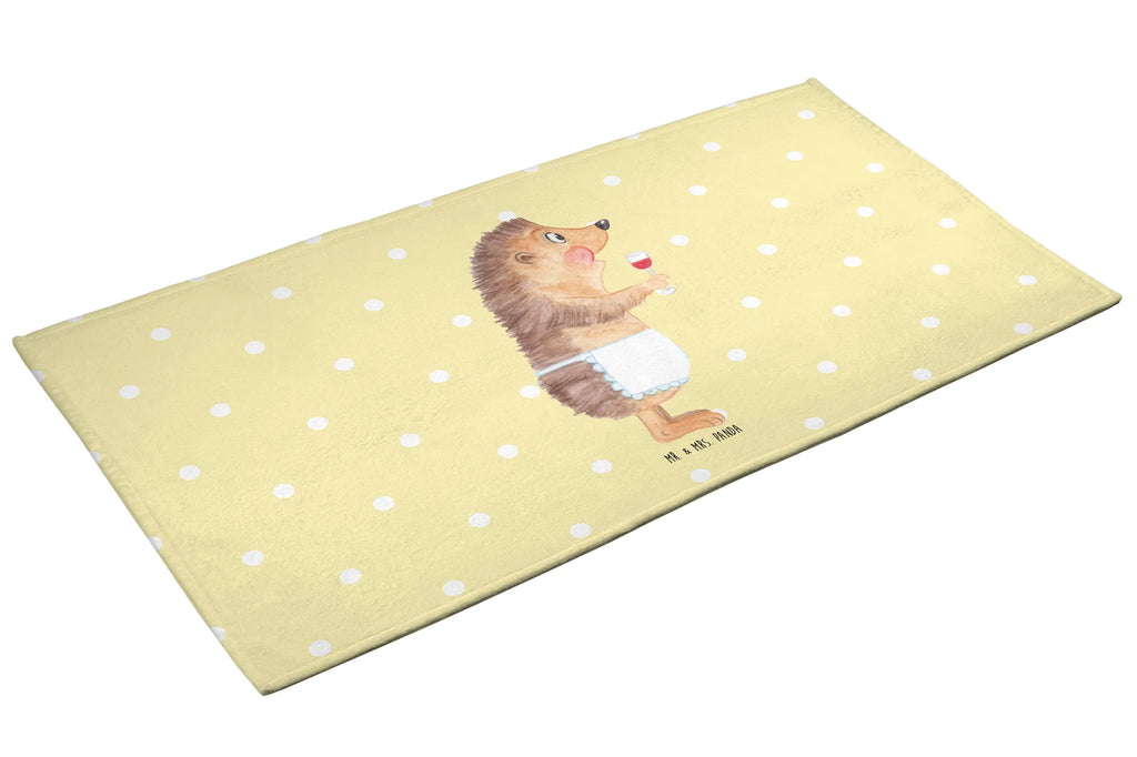 50 x 100 ręcznik jeż wino Motywy zwierzęce, dobra energia, zabawne powiedzonka, zwierzęta