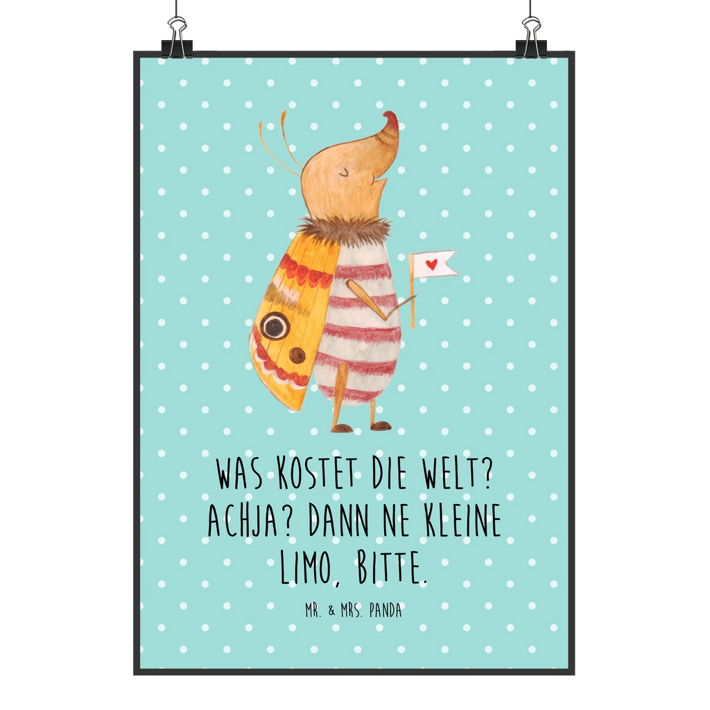 Poster Moth flag Küchenposter, Mr. & Mrs. Panda Poster, Handgemaltes Poster, Kinderposter, Wanddeko, Kunstdruck, Bild, Raumdekoration, Wandposter, Posterdruck, Designposter, Poster, Wanddeko Bild, Wanddekoration, Tiermotive, Gute Laune, lustige Sprüche, Tiere, Spruch lustig, Käfer, Was kostet die Welt, Küche Deko, niedlich, Nachtfalter, Spruch witzig, süß