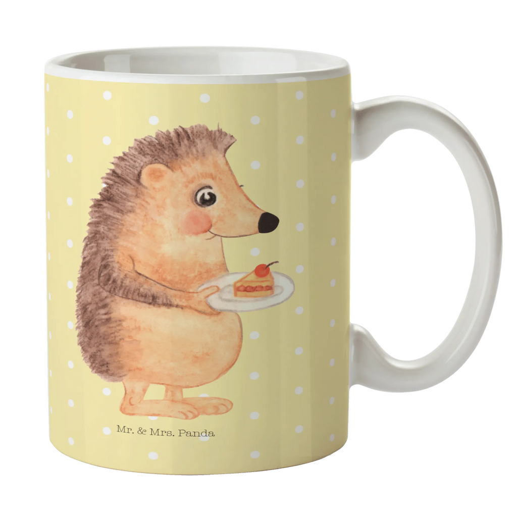 Kubek jeż kawałek ciasta Kaffeetasse, Geschenktasse, Teetasse, Keramiktasse, Tasse mit Zitaten, Tasse, Porzellantasse, Tasse mit Motiven, Bürotasse, Tiermotive, Gute Laune, lustige Sprüche, Tiere, Backen Geschenk, Essen Spruch, Kuchen, Geburtstagskuchen, Igel, Torte, Einladung Party, Kuchen backen