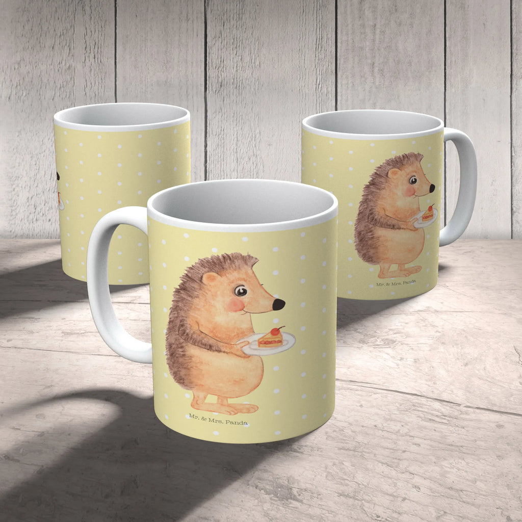 Kubek jeż kawałek ciasta Kaffeetasse, Geschenktasse, Teetasse, Keramiktasse, Tasse mit Zitaten, Tasse, Porzellantasse, Tasse mit Motiven, Bürotasse, Tiermotive, Gute Laune, lustige Sprüche, Tiere, Backen Geschenk, Essen Spruch, Kuchen, Geburtstagskuchen, Igel, Torte, Einladung Party, Kuchen backen