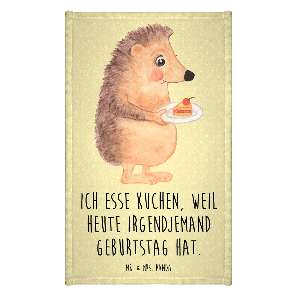 50 x 100 ręcznik jeż kawałek ciasta Motywy zwierzęce, dobra energia, zabawne powiedzonka, zwierzęta