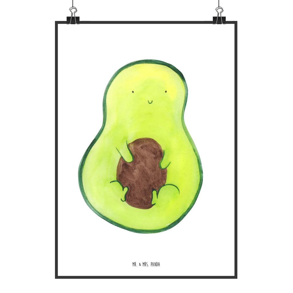 Poster Avocado Kern Kinderposter, Raumdekoration, Kunstdruck, Mr. & Mrs. Panda Poster, Handgemaltes Poster, Poster, Wanddeko Bild, Wanddeko, Wanddekoration, Designposter, Küchenposter, Bild, Wandposter, Posterdruck, Avocado, Veggie, Vegan, Gesund, Avocadokern, Kern, Avokado, Pflanze, Spruch Leben