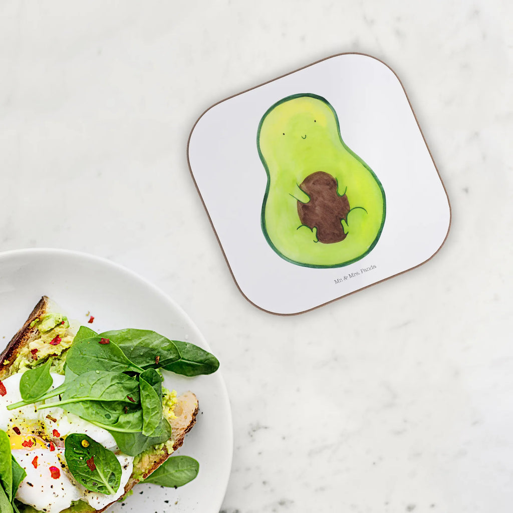 Quadratische Untersetzer Avocado mit Kern Getränkeuntersetzer, Untersetzer, Untersetzer aus Holz, Bierdeckel, Holzuntersetzer, Untersetzer für Gläser, Tassen Untersetzer, Untersetzer Gläser, Untersetzer Holz, Untersetzer Design, Glasuntersetzer, Korkuntersetzer, Avocado, Veggie, Vegan, Gesund, Pflanze, Spruch Leben, Avokado, Kern, Avocadokern