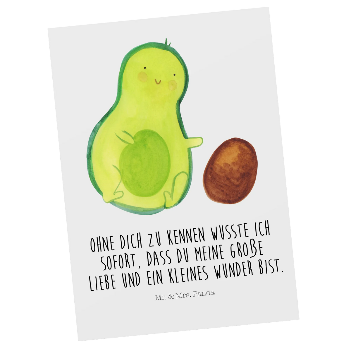Postcard avocado core rolls vegetables, infant, for birth, child, big love, pregnancy, birth, first child, birthday