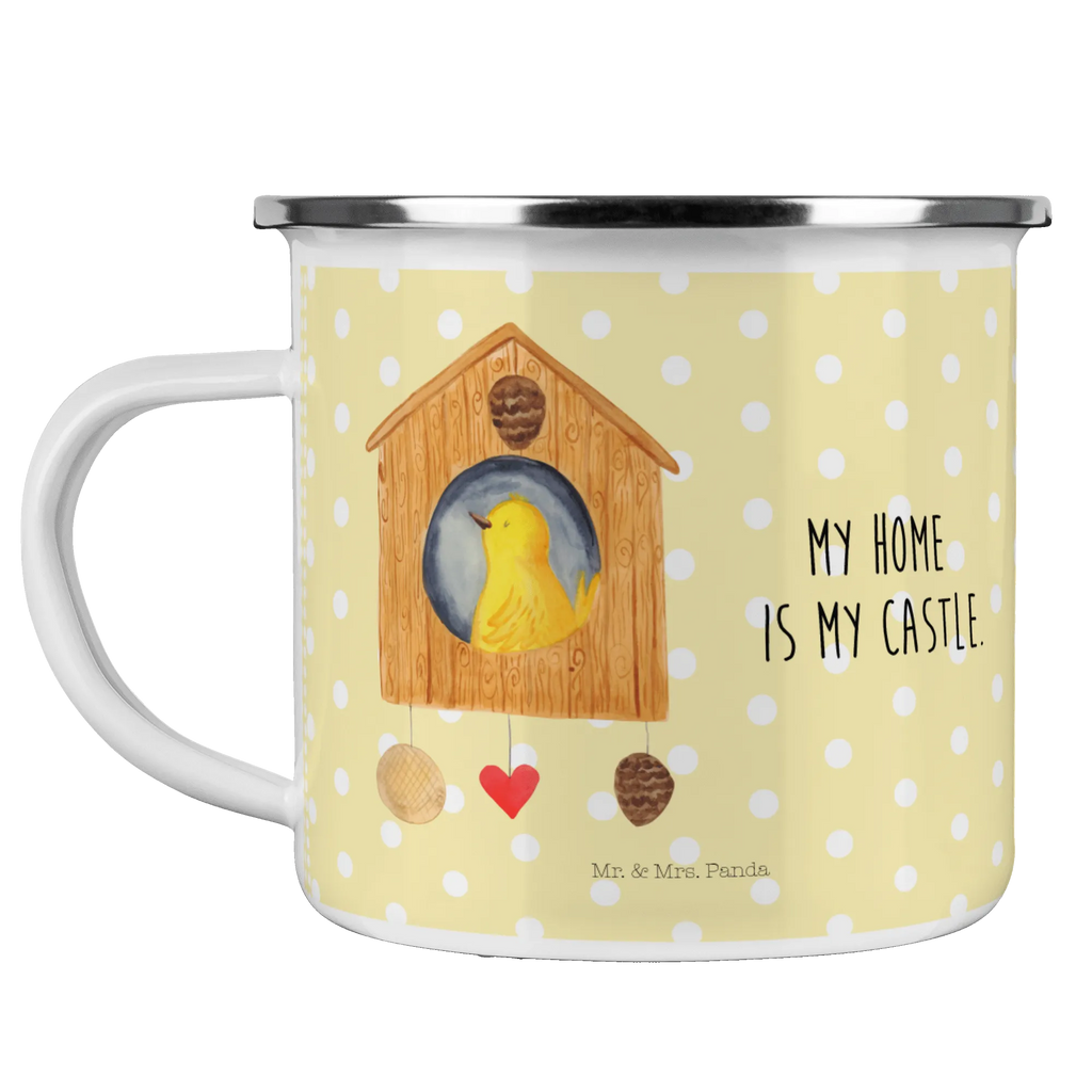 Enamel camping mug Bird House Emailletasse, Kaffeebecher, emaillebecher, Metalltasse, Pott, wanderbecher, wandertasse, Emaille Tasse, Teebecher, Tasse Emaille, Campingtasse, Tasse, blechbecher, metallbecher, Trinkbecher, Campingbecher, becher emaille, Becher, Teetasse, Kaffeetasse, Blechtasse, Emaille Becher, Reisebecher, reisetasse, Tiere, Tiermotive, Gute Laune, Lustige Sprüche, Familie, Vogel, Vogelhäuschen, Castle, Unser Haus, Nest, Eigenheim, Zuhause, Vögel, Vogelhaus, Home Sweet Home, Haus, Lieblingsort, Wohnung