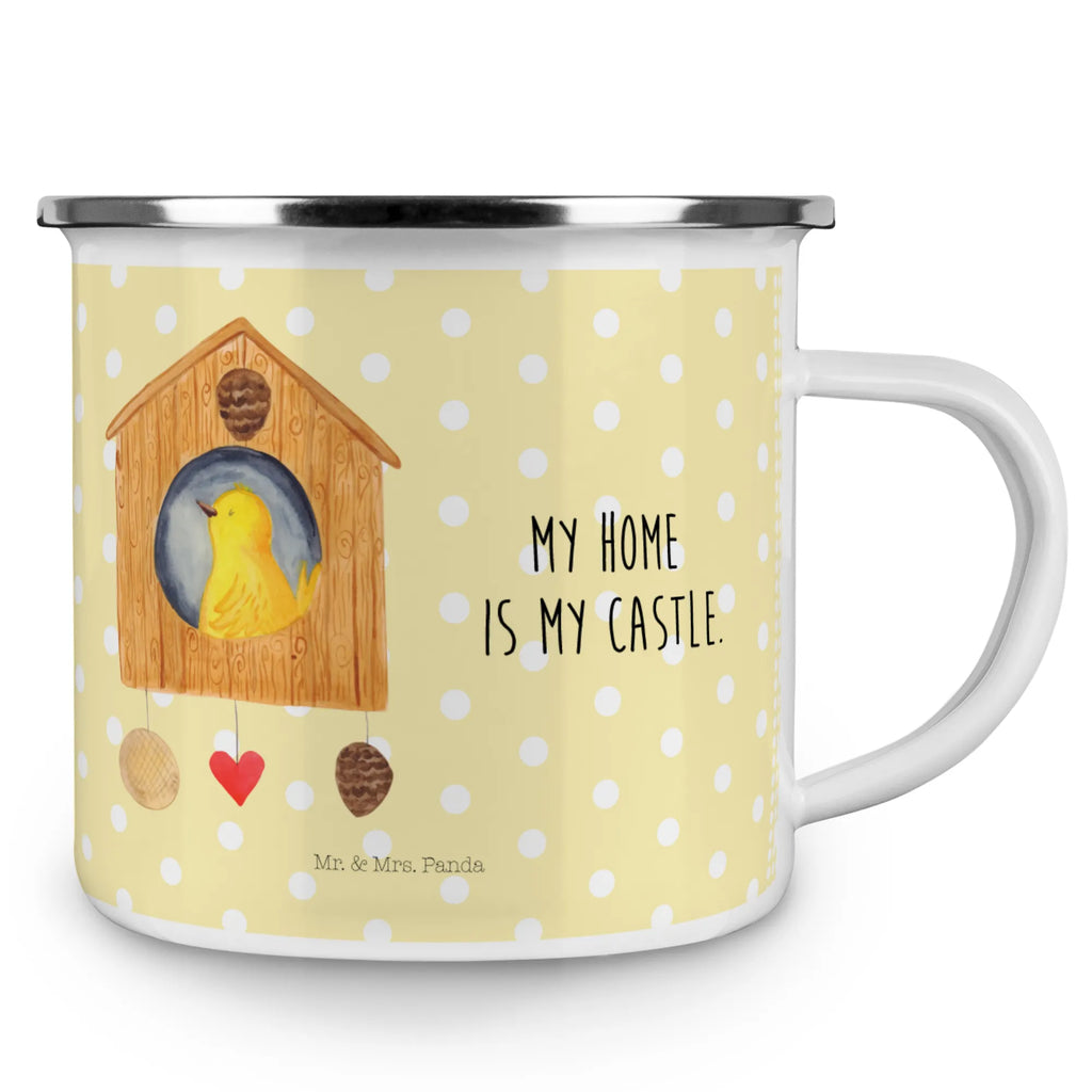 Enamel camping mug Bird House Emailletasse, Kaffeebecher, emaillebecher, Metalltasse, Pott, wanderbecher, wandertasse, Emaille Tasse, Teebecher, Tasse Emaille, Campingtasse, Tasse, blechbecher, metallbecher, Trinkbecher, Campingbecher, becher emaille, Becher, Teetasse, Kaffeetasse, Blechtasse, Emaille Becher, Reisebecher, reisetasse, Tiere, Tiermotive, Gute Laune, Lustige Sprüche, Familie, Vogel, Vogelhäuschen, Castle, Unser Haus, Nest, Eigenheim, Zuhause, Vögel, Vogelhaus, Home Sweet Home, Haus, Lieblingsort, Wohnung