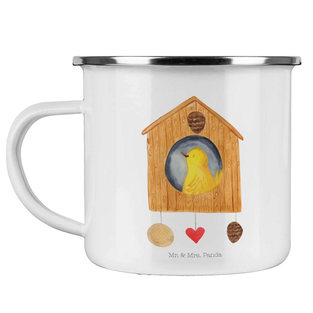 Enamel camping mug Bird House Emailletasse, Kaffeebecher, emaillebecher, Metalltasse, Pott, wanderbecher, wandertasse, Emaille Tasse, Teebecher, Tasse Emaille, Campingtasse, Tasse, blechbecher, metallbecher, Trinkbecher, Campingbecher, becher emaille, Becher, Teetasse, Kaffeetasse, Blechtasse, Emaille Becher, Reisebecher, reisetasse, Tiere, Tiermotive, Gute Laune, Lustige Sprüche, Familie, Vogel, Vogelhäuschen, Castle, Unser Haus, Nest, Eigenheim, Zuhause, Vögel, Vogelhaus, Home Sweet Home, Haus, Lieblingsort, Wohnung