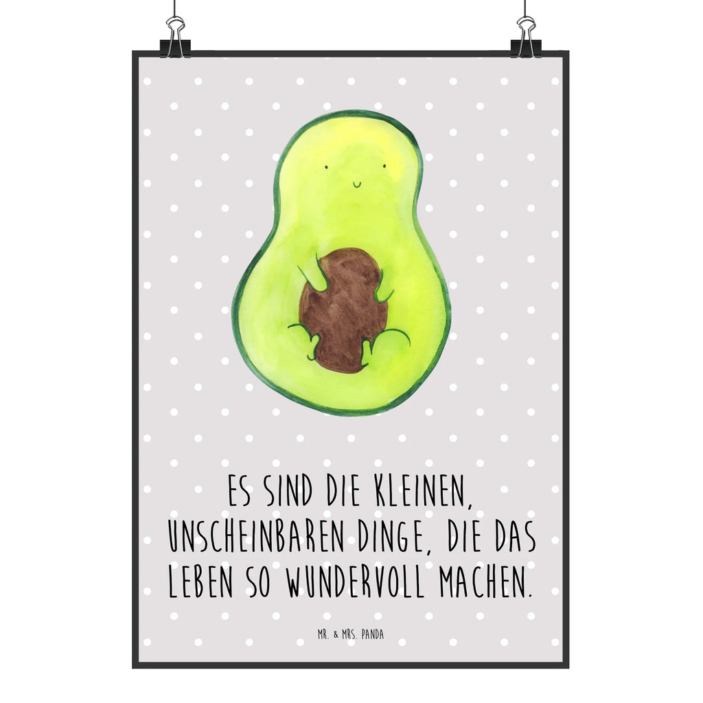 Poster Avocado Kern Kinderposter, Raumdekoration, Kunstdruck, Mr. & Mrs. Panda Poster, Handgemaltes Poster, Poster, Wanddeko Bild, Wanddeko, Wanddekoration, Designposter, Küchenposter, Bild, Wandposter, Posterdruck, Avocado, Veggie, Vegan, Gesund, Avocadokern, Kern, Avokado, Pflanze, Spruch Leben