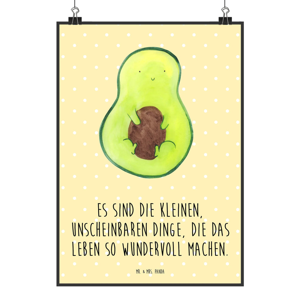 Poster Avocado Kern Kinderposter, Raumdekoration, Kunstdruck, Mr. & Mrs. Panda Poster, Handgemaltes Poster, Poster, Wanddeko Bild, Wanddeko, Wanddekoration, Designposter, Küchenposter, Bild, Wandposter, Posterdruck, Avocado, Veggie, Vegan, Gesund, Avocadokern, Kern, Avokado, Pflanze, Spruch Leben