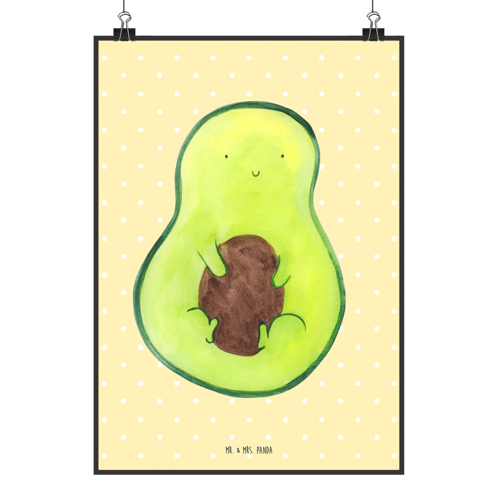 Poster Avocado Kern Kinderposter, Raumdekoration, Kunstdruck, Mr. & Mrs. Panda Poster, Handgemaltes Poster, Poster, Wanddeko Bild, Wanddeko, Wanddekoration, Designposter, Küchenposter, Bild, Wandposter, Posterdruck, Avocado, Veggie, Vegan, Gesund, Avocadokern, Kern, Avokado, Pflanze, Spruch Leben